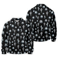 Desert Cactus Black And White Golf Tops For Men, Golf Gift For Men, Golf Shirts For Men