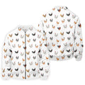 Prancing Chickens Men's White Golf Polo, Gift For Chicken Lover, Polo Shirts For Men, Golfing Apparel
