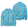 Blue Paisley Seamless Pattern Golf Tops For Men, Hawaiian Golf Shirts, Polo For Men