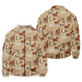 Wild Horse Seamless Pattern Golf Tops For Men, Hawaiian Golf Shirts, Long Sleeve Polo