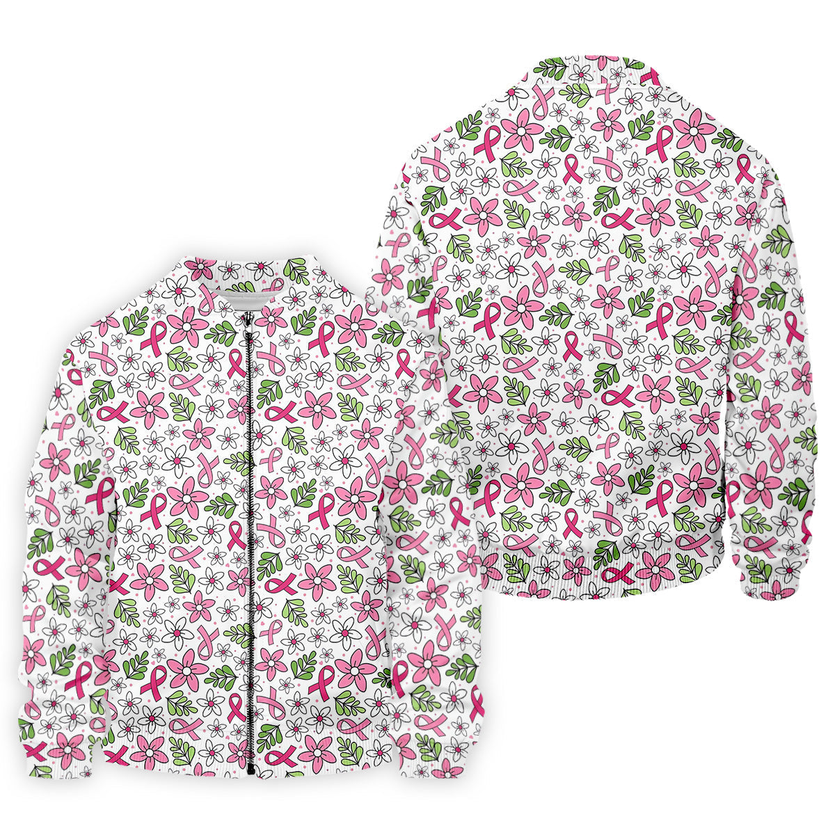 Breast Cancer Awareness Ribbon Flower Men Shirt, Cancer Awareness Shirt, Polo Shirts For Men