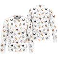 Prancing Chickens Men's White Golf Polo, Gift For Chicken Lover, Polo Shirts For Men, Golfing Apparel
