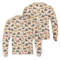 Dinosaur Hawaiian Shirt, Seamless Pattern Golf Tops For Men, Golf Polo Shirt, Golfing Apparel