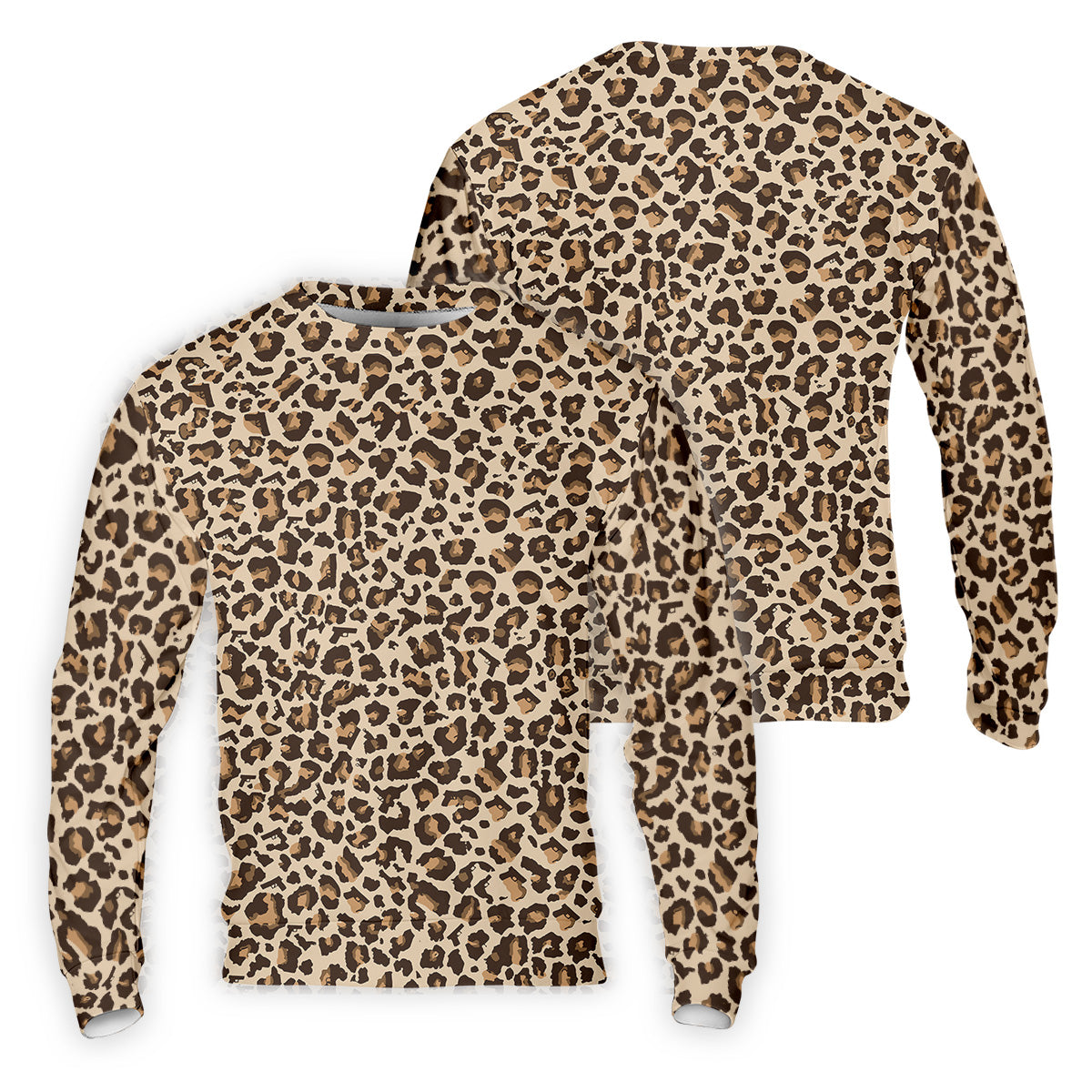 Brown Leopard Golf Tops For Men, Golf Gift For Men, Golf Shirts For Men, Golfing Apparel