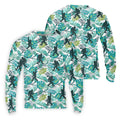 Tropical Green Bigfoot Golf Shirt, Golf Tops For Men, Custom Golf Polos, Golf Gift For Men
