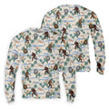 Funny Sasquatch Tropical Golf Shirts, Fun Men's Golf Polos, Hawaiian Golf Shirts, Golfing Apparel