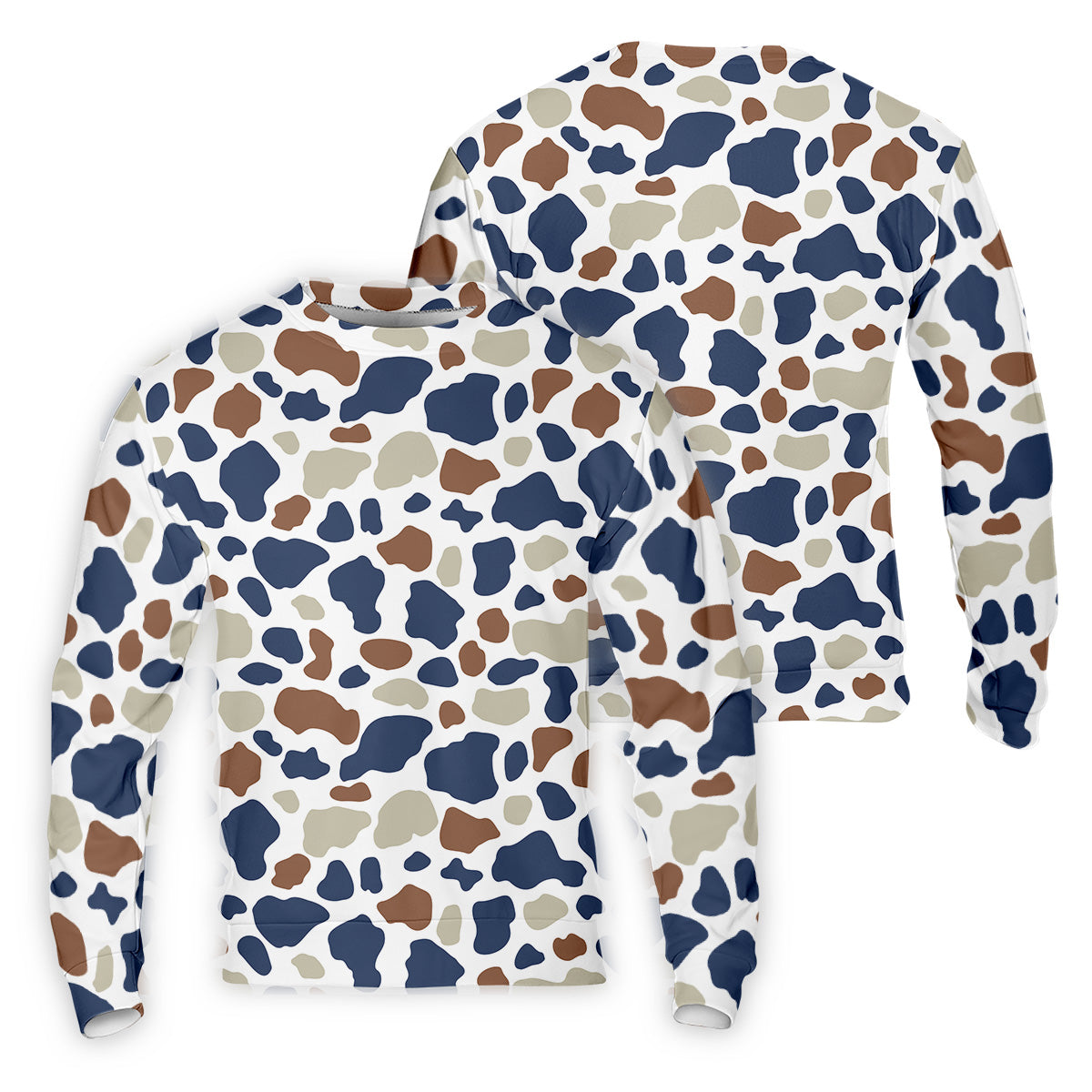 Cow Print Pattern Golf Polo Shirt, Fun Golf Shirts For Men, Polo Shirts For Men, Golfing Apparel
