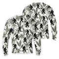 Funny Bigfoot Tropical Palm Leaves Golf Tops For Men, Custom Golf Polos, Golf Gift For Men