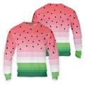 Watermelon Summer Mens Golf Polo Shirts, Pink Golf Shirt, Unique Gift For Golfer, Golfing Apparel