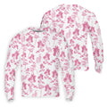 White And Pink Flamingo Tropical Men Polo, Polo Shirts For Men, Golf Gift For Men, Golfing Apparel