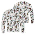Funny Sasquatch Tropical Golf Shirts, Men's Funny Golf Shirts, Golfing Apparel, Polo For Men