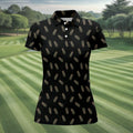 Pineapple Grenade Black Grey Women Golf Top, Cool Golf Gift, Ladies Golf Shirts, Golfing Apparel