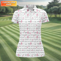 Breast Cancer Golf Shirt, Ladies Golf Shirt, Ladies Sleeveless Golf Shirts, Womens Golf Shirts