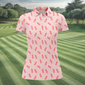 Pineapple Grenade Pink Women Golf Top, Cool Golf Gift, Ladies Golf Shirts, Golfing Apparel