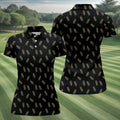 Pineapple Grenade Black Grey Women Golf Top, Cool Golf Gift, Ladies Golf Shirts, Golfing Apparel