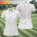 Breast Cancer Golf Shirt, Ladies Golf Shirt, Ladies Sleeveless Golf Shirts, Womens Golf Shirts