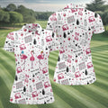 Golf Friends Par Then Bar Flamingo Golf Shirt, Golf Team Shirt, Ladies Pink Golf Shirt, Golf Shirt For Women
