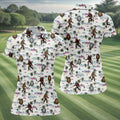 Funny Sasquatch Tropical Golf Shirts, Ladies Golf Shirts, Golfing Apparel, Women's Polo Shirt