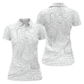 White Top Womens Golf Tops, Ladies Sleeveless Polo, Unique Gift For Golfer, Golfing Apparel