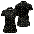 Pineapple Grenade Black Grey Women Golf Top, Cool Golf Gift, Ladies Golf Shirts, Golfing Apparel
