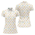 Chicken Rooster White Women Golf Top, Gift For Chicken Lover, Ladies Golf Shirts, Women's Polo Shirt