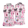 Breast Cancer Golf Shirt, Pink Cancer Awareness Shirt, Breast Cancer Golf Apparel, Ladies Golf Shirts