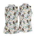 Funny Sasquatch Tropical Golf Shirts, Funny Golf Shirts Women, Ladies Golf Shirts, Golfing Apparel