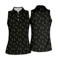 Pineapple Grenade Black Moss Green Women Golf Top, Cool Golf Gift, Ladies Golf Shirts