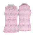 Breast Cancer Golf Shirt, Ladies Sleeveless Golf Shirts, Ladies Golf Shirts, Matching Golf Shirts