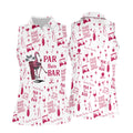 Swing Swear Drink Repeat Par Then Bar Flamingo Golf Shirt, Women's Golf Tops, Golf Shirt For Women