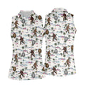 Funny Sasquatch Tropical Golf Shirts, Ladies Golf Shirts, Golfing Apparel, Women's Polo Shirt