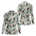 Funny Sasquatch Tropical Golf Shirts, Funny Golf Shirts Women, Ladies Golf Shirts, Golfing Apparel
