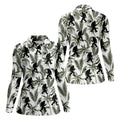 Funny Bigfoot Tropical Palm Leaves Golf Shirt For Women, Ladies Sleeveless Polo, Ladies Golf Shirts