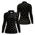 Pineapple Grenade Black Grey Women Golf Top, Cool Golf Gift, Ladies Golf Shirts, Golfing Apparel