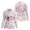Swing Swear Drink Repeat Par Then Bar Flamingo Golf Shirt, Women's Golf Tops, Golf Shirt For Women