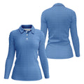 Dirty Finger Blue And Pink Fun Womens Golf Shirts, Ladies Sleeveless Polo, Ladies Golf Shirts