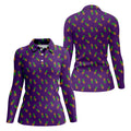 Pineapple Grenade Purple Golf Shirts, Cool Golf Gift, Ladies Golf Shirts, Golfing Apparel
