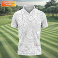 White Topo Mens Golf Polo Shirts, Mens White Polo, Golf Gift For Men, Golfing Apparel