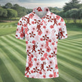Sasquatch Golf Shirt, Mens Floral Shirt, Hawaiian Golf Shirts, Long Sleeve Polo
