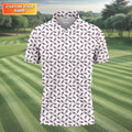 Middle Finger Breast Cancer Golf Shirt, Men Golf Polo, Golf Gift Ideas For Him, Mens Golf Polo Shirts
