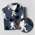 Funny Navy Bigfoot Golf Shirt, Golf Shirt For Women, Ladies Sleeveless Polo, Ladies Golf Shirts
