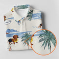 Cute Dachshund Tropical Golf Shirts, Fun Women's Golf Shirts, Ladies Golf Tops, Gifts For Dog Lovers
