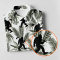 Funny Bigfoot Tropical Palm Leaves Golf Shirt For Women, Ladies Sleeveless Polo, Ladies Golf Shirts