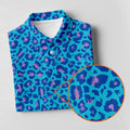 Blue Leopard Women Golf Top, Cool Golf Gift, Ladies Golf Shirts, Golfing Apparel