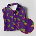 Pineapple Grenade Purple Golf Shirts, Cool Golf Gift, Ladies Golf Shirts, Golfing Apparel