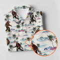 Funny Sasquatch Tropical Golf Shirts, Ladies Golf Shirts, Golfing Apparel, Women's Polo Shirt