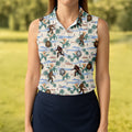 Funny Sasquatch Tropical Golf Shirts, Funny Golf Shirts Women, Ladies Golf Shirts, Golfing Apparel