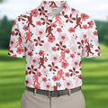 Sasquatch Golf Shirt, Mens Floral Shirt, Hawaiian Golf Shirts, Long Sleeve Polo