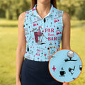 Pink And Blue Par Then Bar Flamingo Golf Shirt, Fun Women's Golf Shirts, Ladies Golf Polos