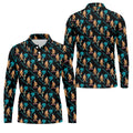 Funny Bigfoot Tropical Palm Golf Shirt, Golf Tops For Men, Hawaiian Golf Shirts, Polo Shirts For Men
